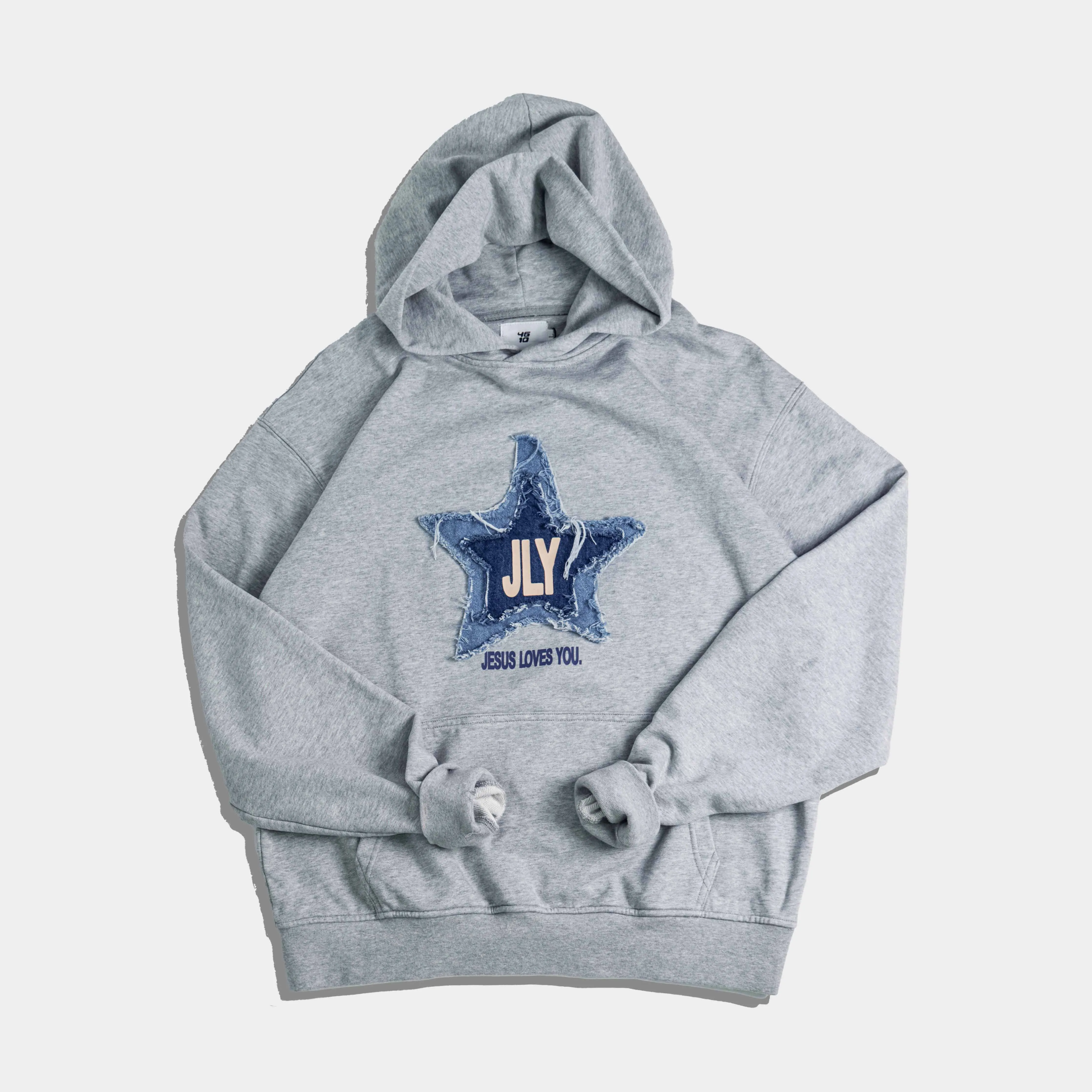 PRE-ORDER JLY Denim Star Heavy Hoodie sold by Forty-Six Ten