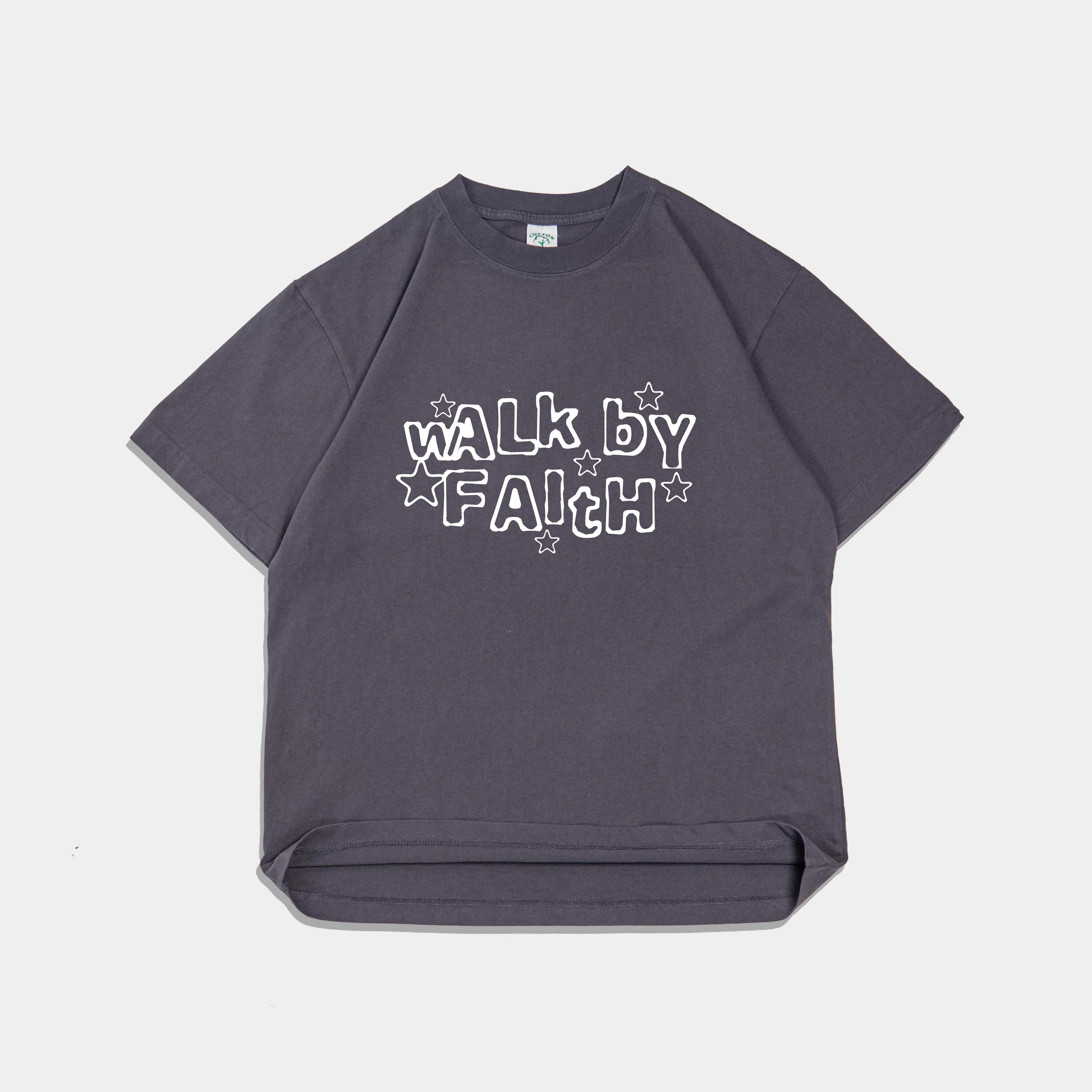 Walk By Faith Premium Heavy Tee sold by Forty-Six Ten