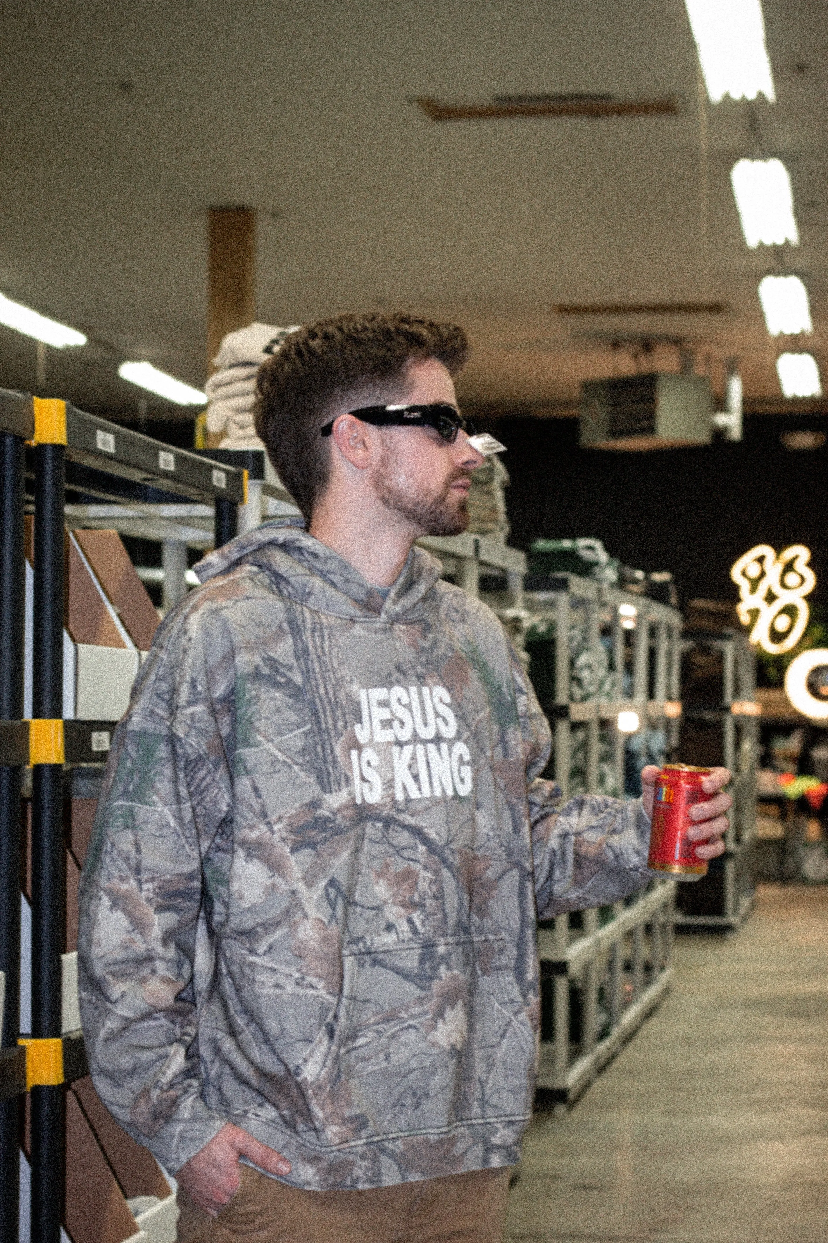 Jesus Is King Brown Camo Heavy Hoodie sold by Forty-Six Ten product image thumbnail 2
