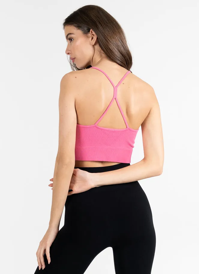 Bamboo Ribbed Cross Back Top sold by C’est Moi product image thumbnail 3
