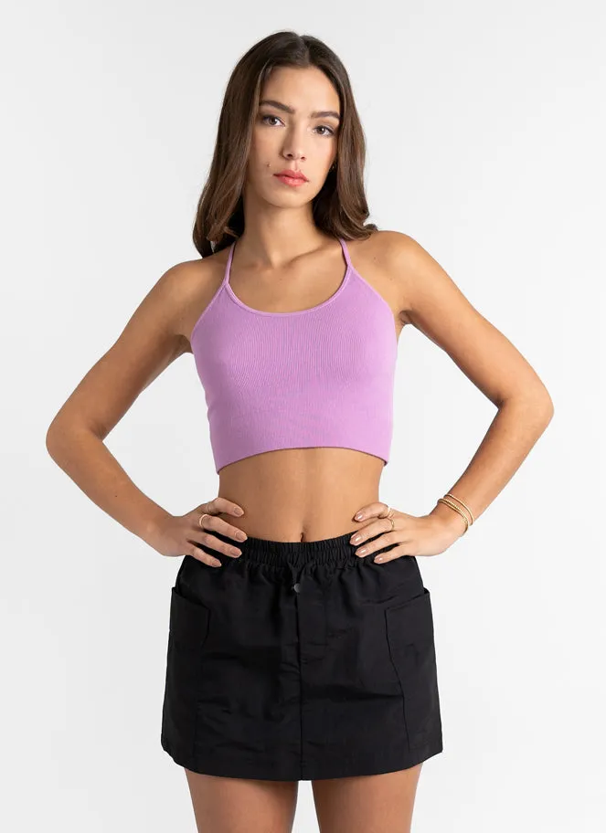 Bamboo Ribbed Cross Back Top sold by C’est Moi product image thumbnail 5