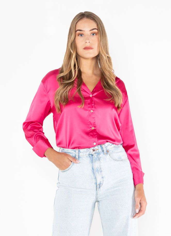 Flowy Satin Blouse sold by C’est Moi