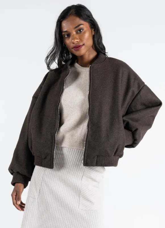 Front Zip Bomber Jacket sold by C’est Moi