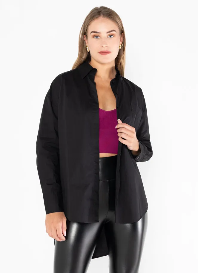 Cotton Poplin Shirt With Pocket sold by C’est Moi