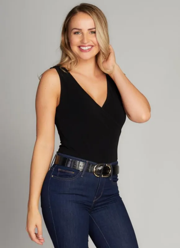 Bamboo Sleeveless Wrap Body Suit sold by C’est Moi