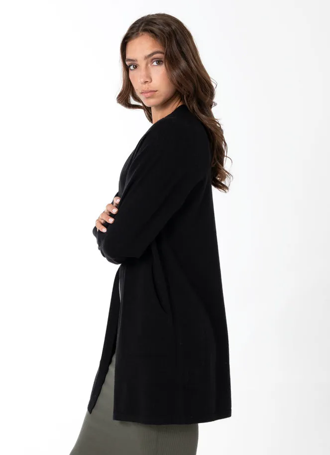 Knit Viscose Blend Open Cardigan sold by C’est Moi product image thumbnail 2