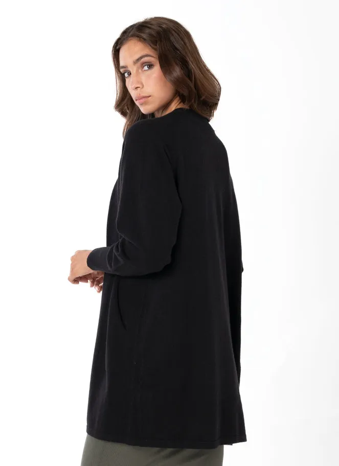 Knit Viscose Blend Open Cardigan sold by C’est Moi product image thumbnail 3