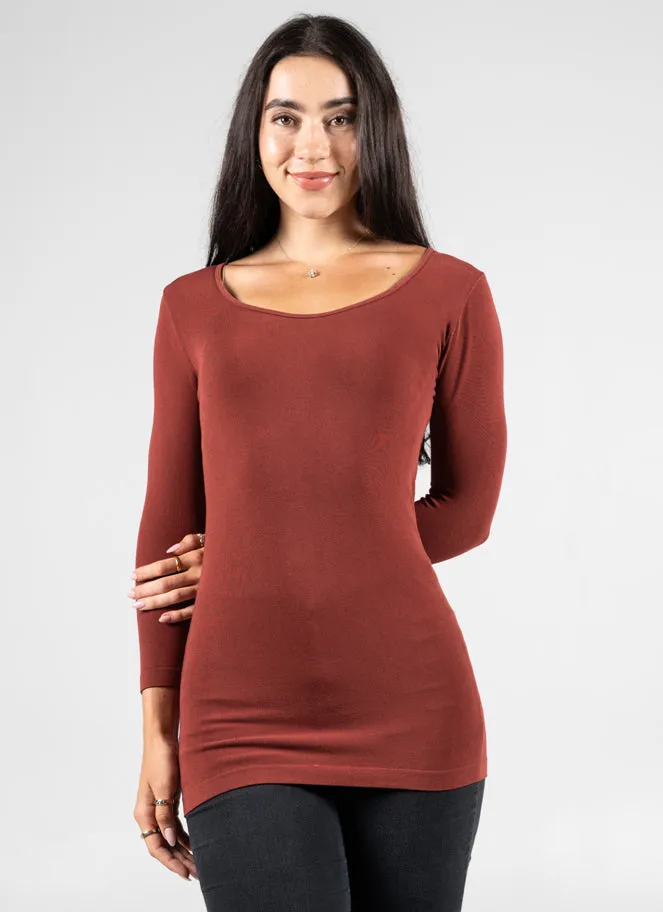 Bamboo 3/4 Sleeve Top sold by C’est Moi product image thumbnail 5
