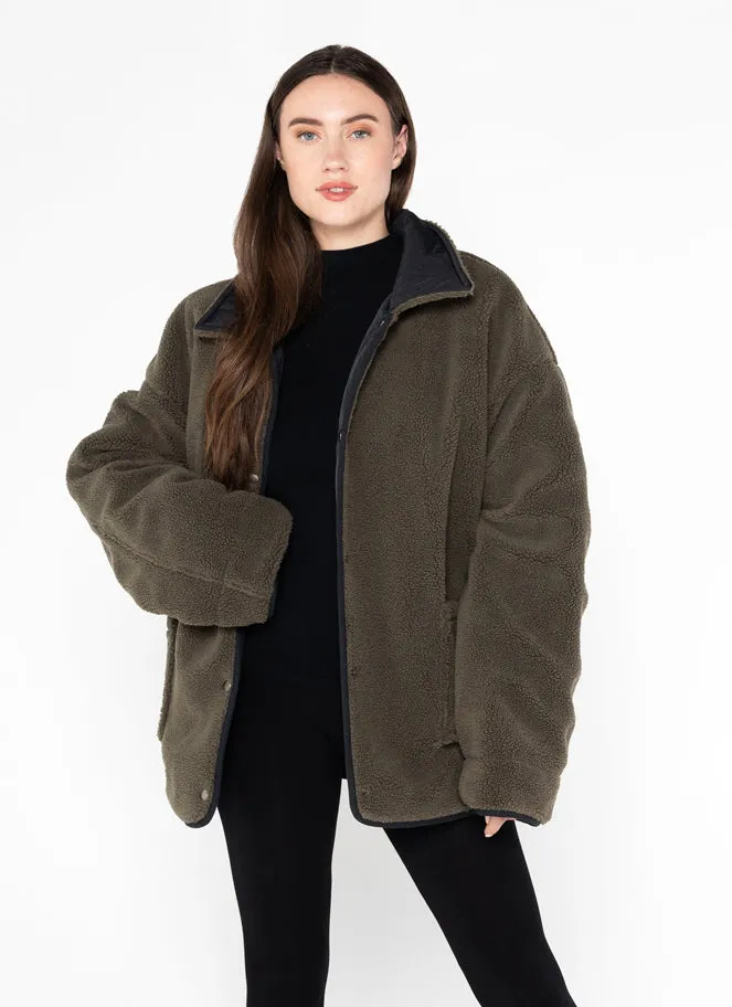 Nylon Reversible Quilt Jacket sold by C’est Moi product image thumbnail 5