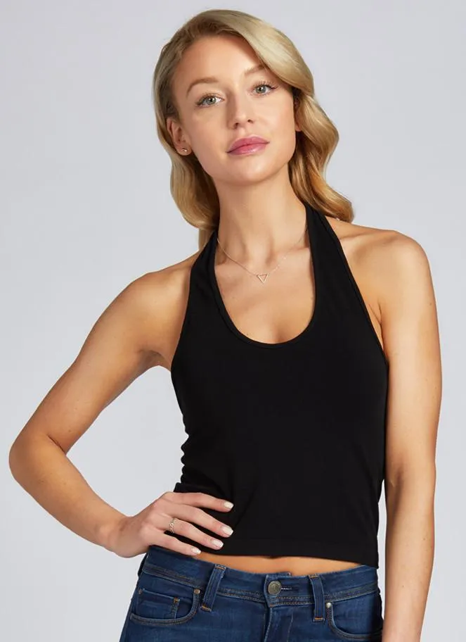 Bamboo Crop Halter Top sold by C’est Moi product image thumbnail 4