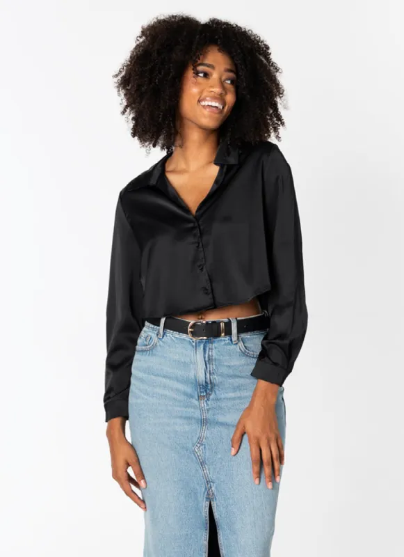 L/S Crop Blouse sold by C’est Moi