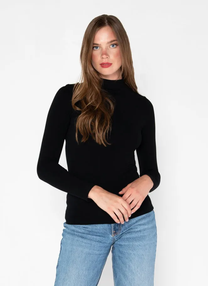 Bamboo Mock Neck Top sold by C’est Moi product image thumbnail 3