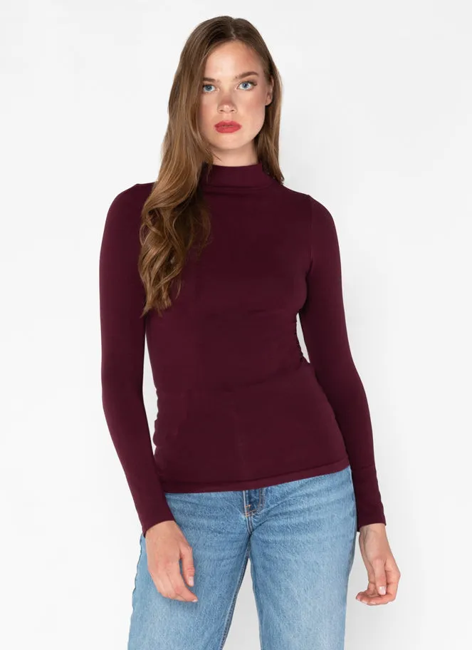 Bamboo Mock Neck Top sold by C’est Moi product image thumbnail 4