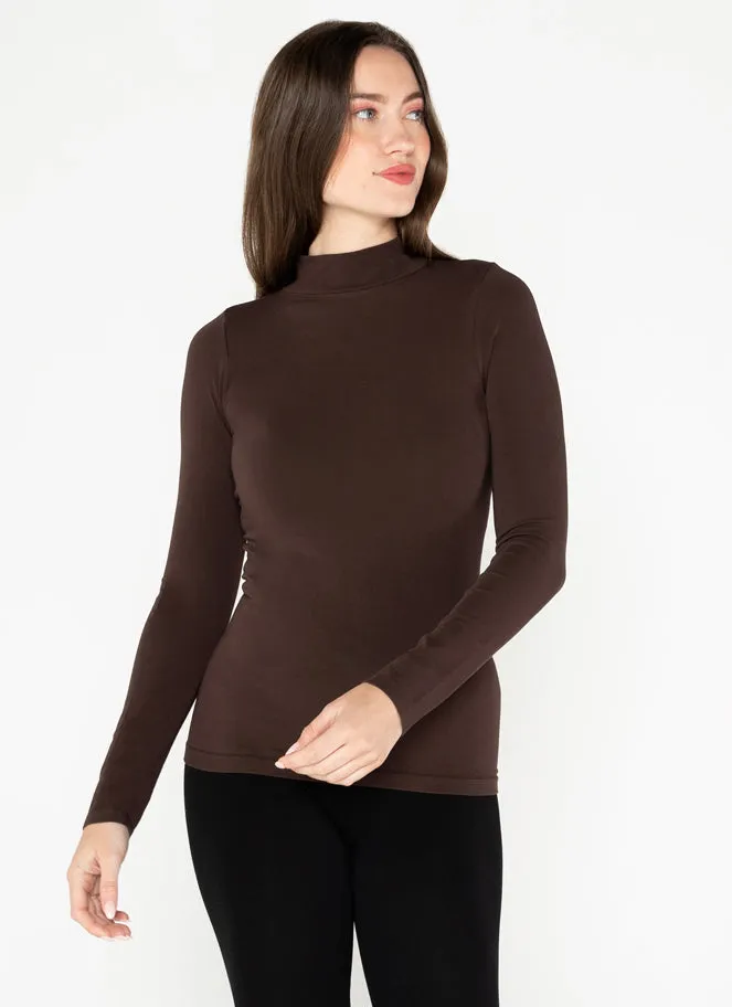 Bamboo Mock Neck Top sold by C’est Moi product image thumbnail 5