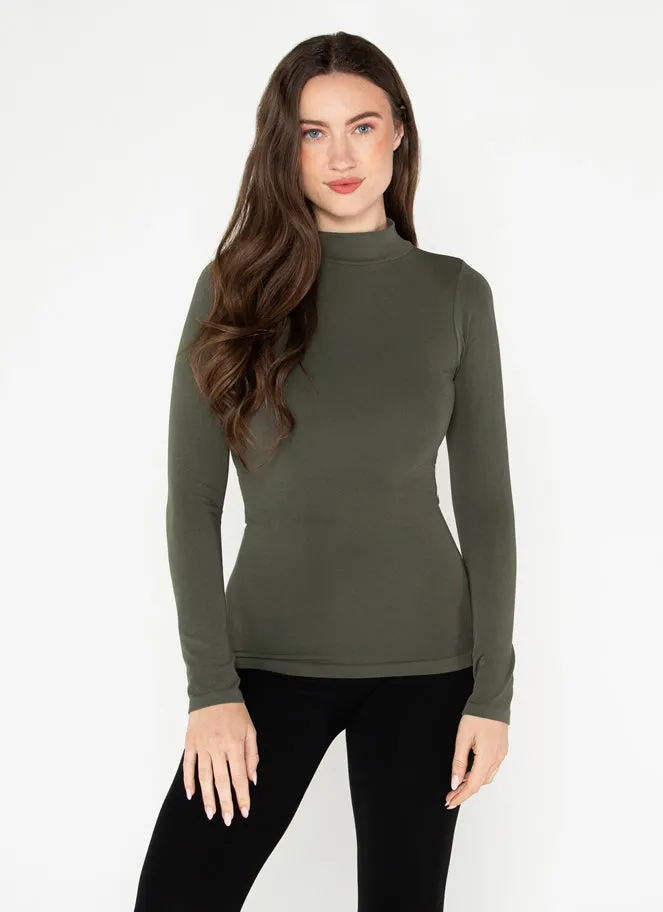Bamboo Mock Neck Top sold by C’est Moi