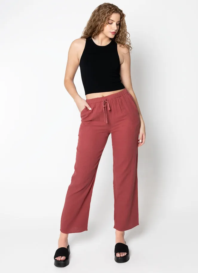 Cotton Tie Front Pants sold by C’est Moi