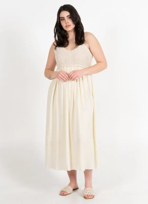 Crochet Front Midi Dress sold by C’est Moi