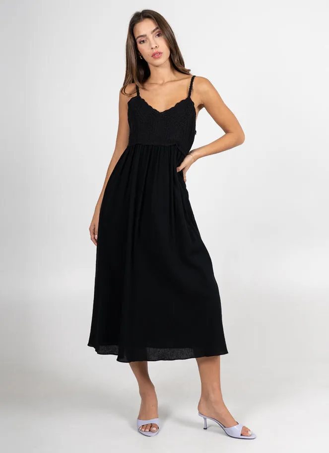 Crochet Front Midi Dress sold by C’est Moi product image thumbnail 2