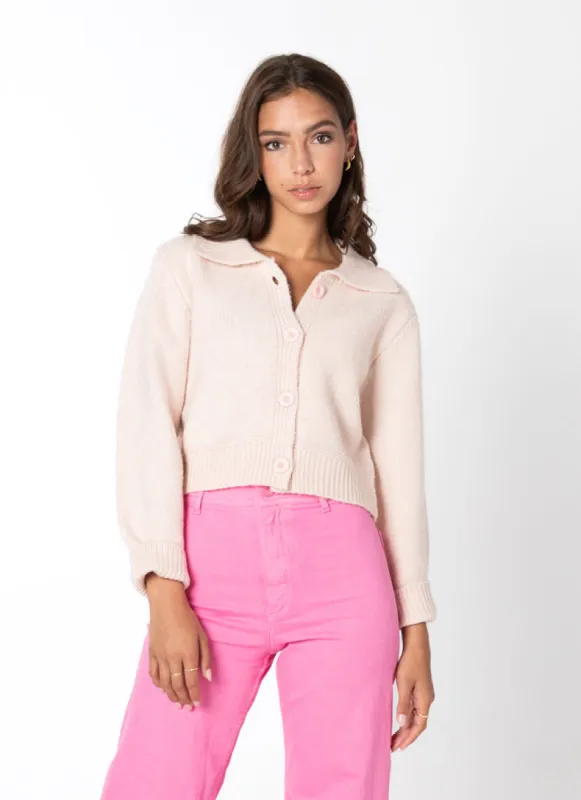 Knit Crop Button Cardigan sold by C’est Moi