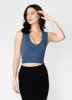Bamboo Deep V Rib Top sold by C’est Moi
