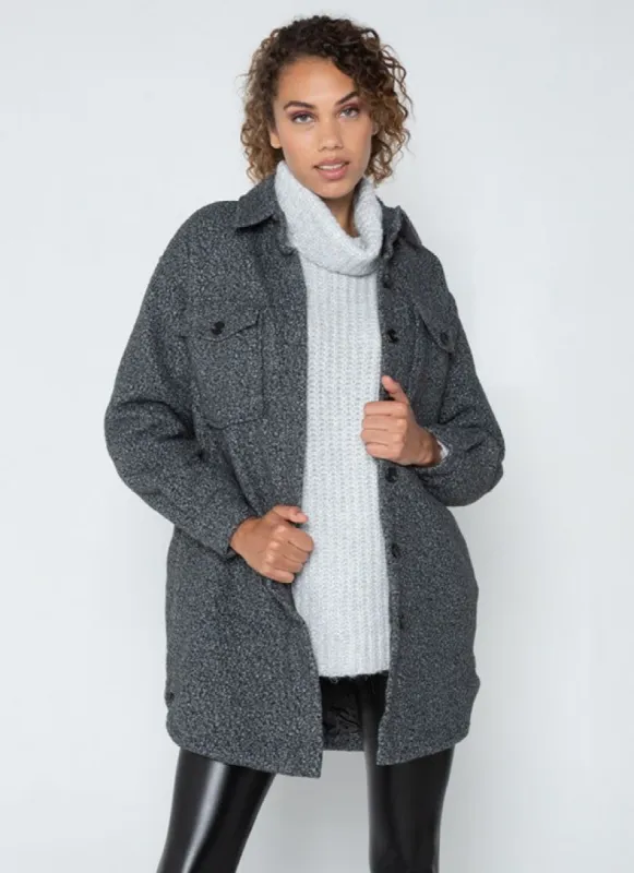 Short Boucle Shacket sold by C’est Moi