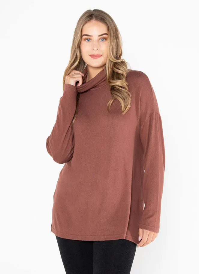 Rayon Soft Knit Turtle-Neck Top sold by C’est Moi product image thumbnail 4