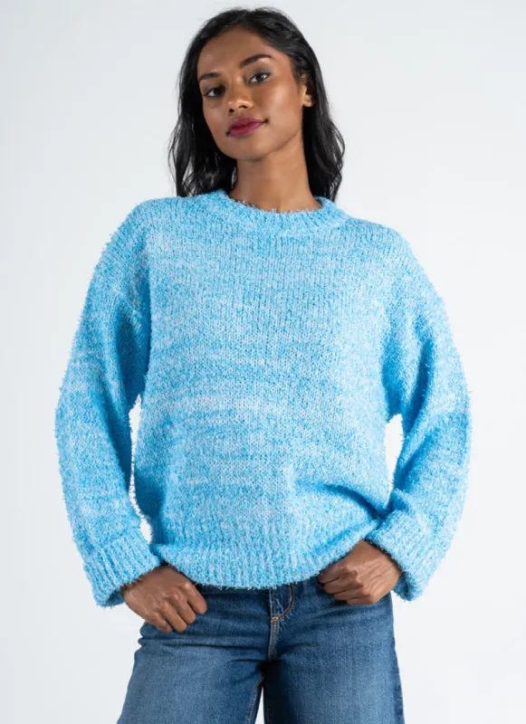 Short Hair Fuzzy Sweater sold by C’est Moi