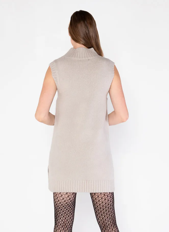 Sleeveless Mock Neck Tunic Vest sold by C’est Moi product image thumbnail 3