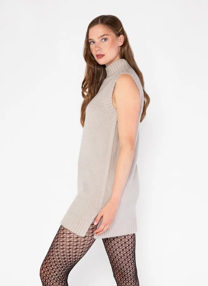 Sleeveless Mock Neck Tunic Vest sold by C’est Moi product image thumbnail 4