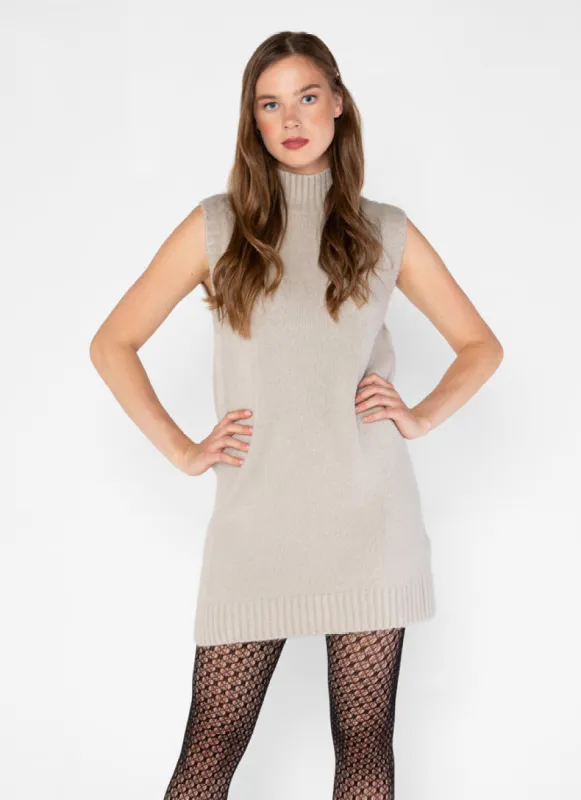 Sleeveless Mock Neck Tunic Vest sold by C’est Moi
