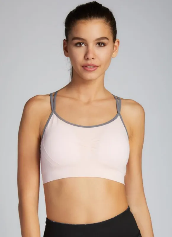 Aloe Yarn Two Tone Sports Bra sold by C’est Moi