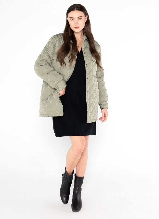 Quilt Snap Front Jacket sold by C’est Moi product image thumbnail 2