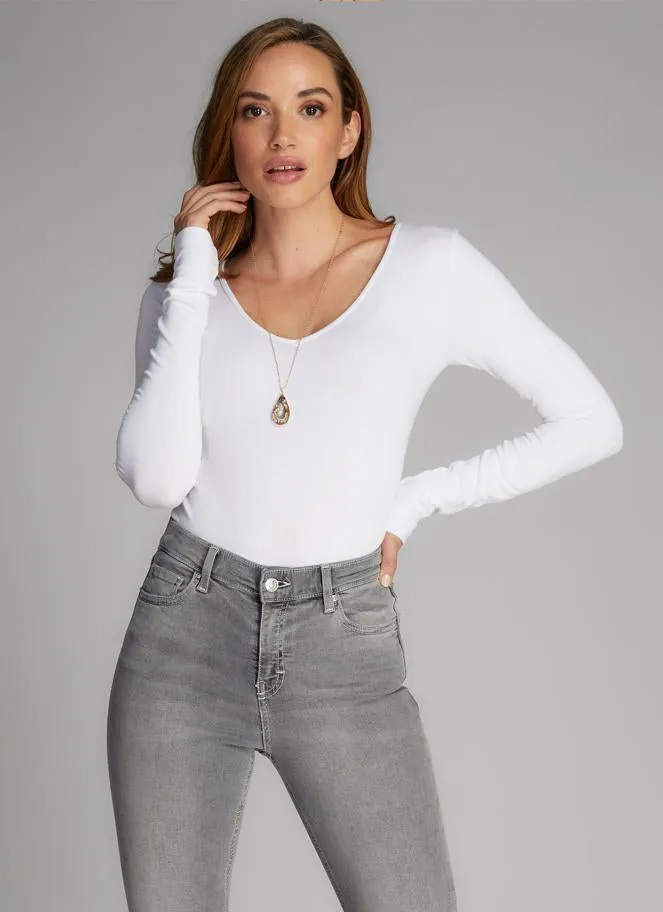 Bamboo V Neck Bodysuit sold by C’est Moi product image thumbnail 2