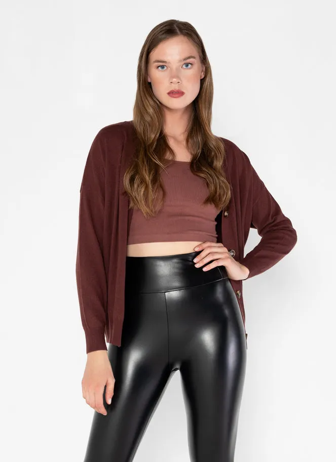 Knit Viscose Blend Cardigan sold by C’est Moi product image thumbnail 2