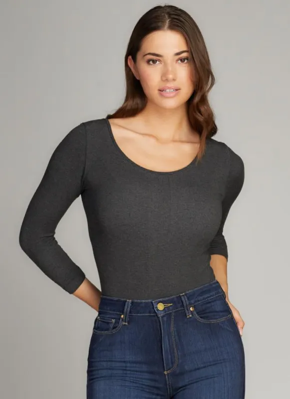 Bamboo 3/4 Sleeve Body Suit sold by C’est Moi