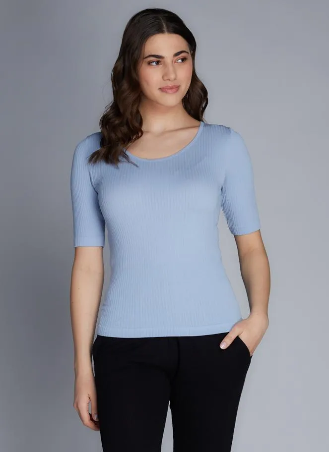 Rib S/S Crew Neck Top sold by C’est Moi product image thumbnail 4