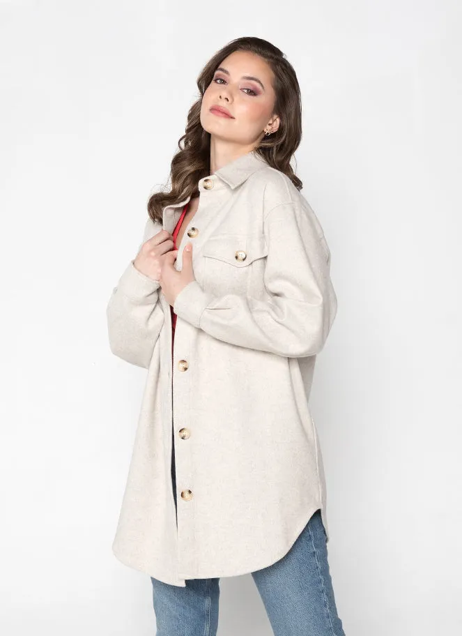 Button Down Shacket sold by C’est Moi product image thumbnail 4