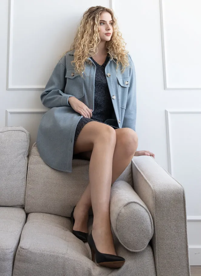 Button Down Shacket sold by C’est Moi product image thumbnail 3