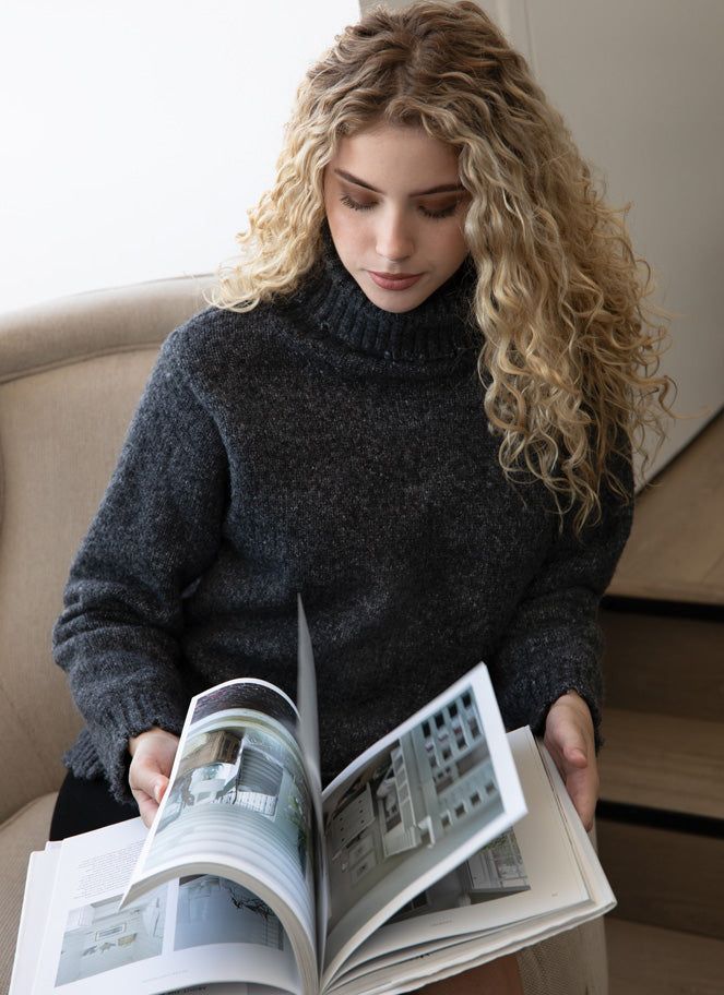 High Neck Crop Sweater sold by C’est Moi