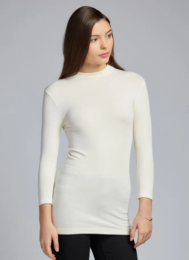 Bamboo 3/4 Sleeve Mock Neck Top sold by C’est Moi product image thumbnail 2