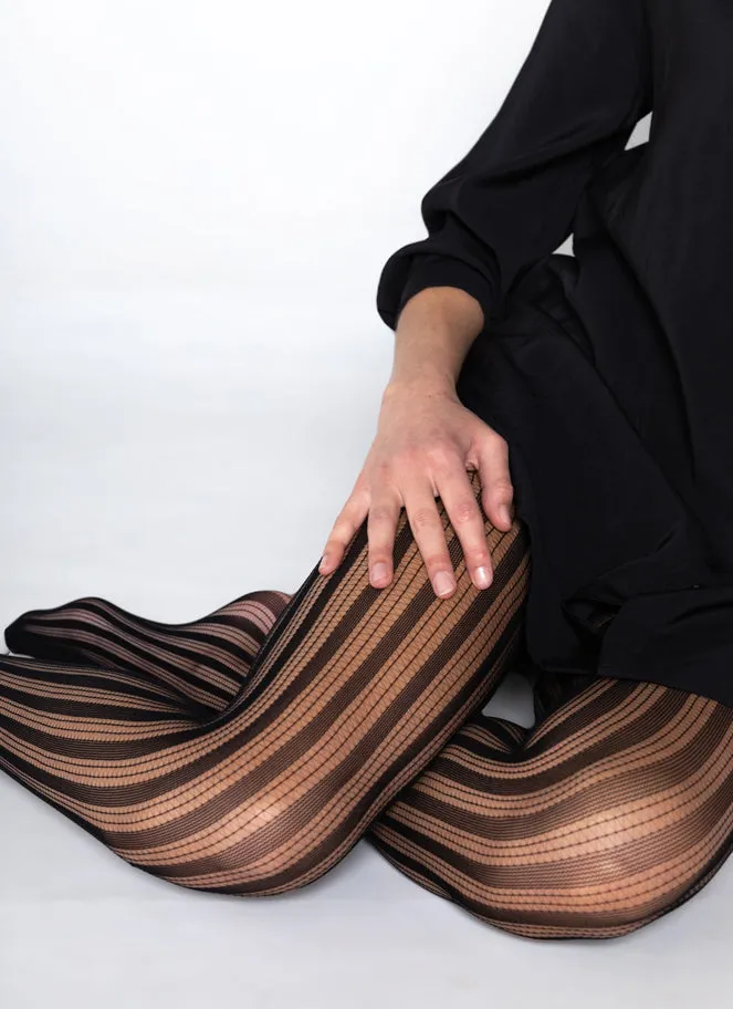 Striped Fishnet Tights sold by C’est Moi product image thumbnail 2
