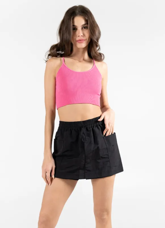 Nylon Cargo Skort sold by C’est Moi