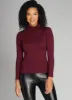 Seamless Rib L/S Turtleneck Top sold by C’est Moi