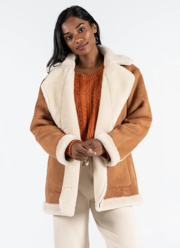 Faux Shearling Coat sold by C’est Moi