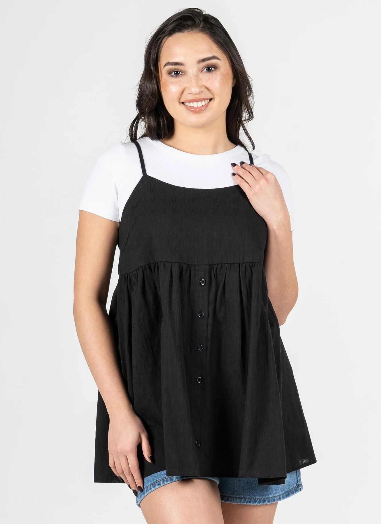 Cotton Boho Cami Tunic Top sold by C’est Moi