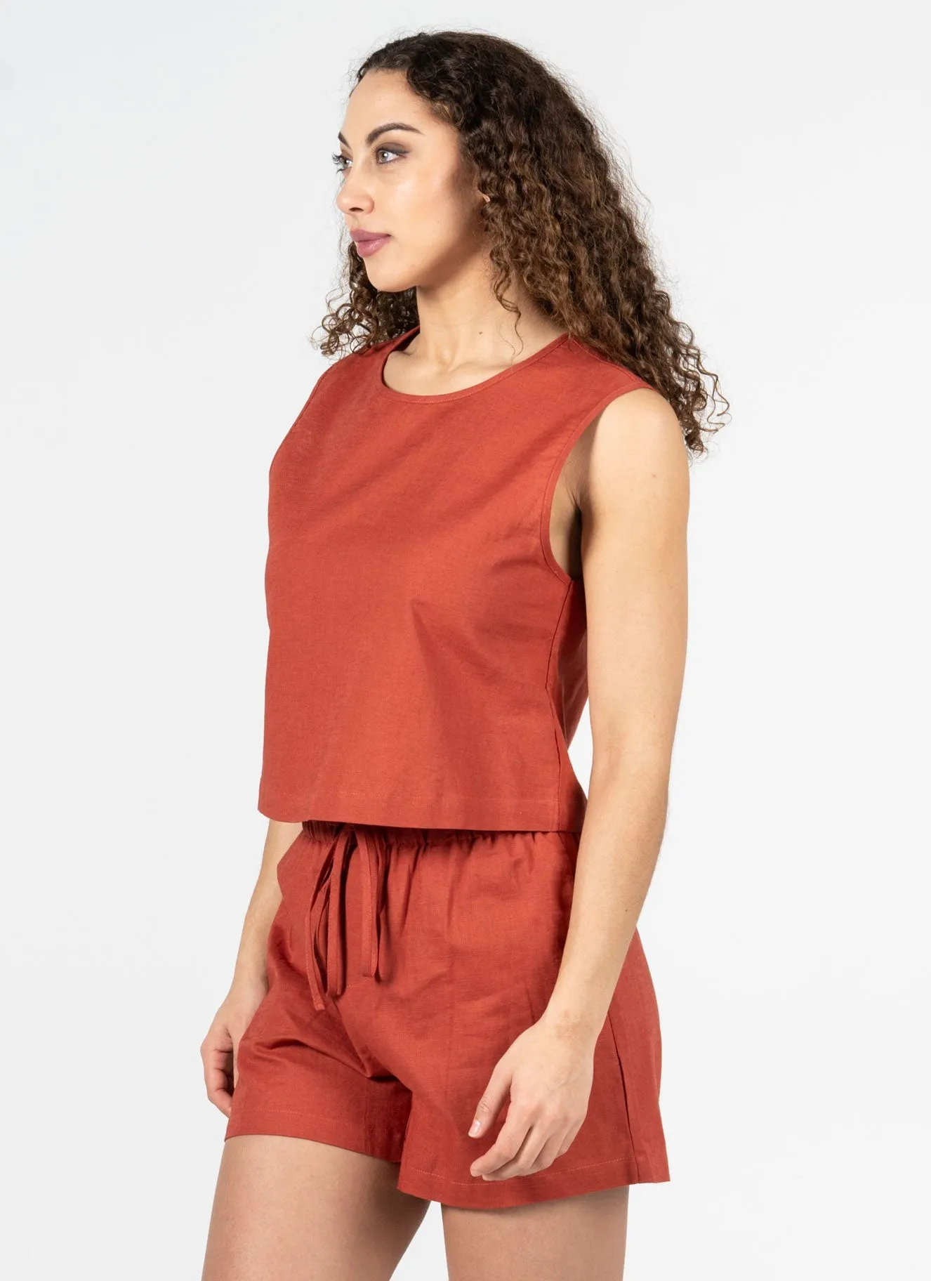 S/Less Linen Blend Top sold by C’est Moi product image thumbnail 2
