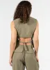 Linen/ Tencel Button Down Vest sold by C’est Moi
