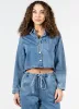 Crop Denim Shirt sold by C’est Moi