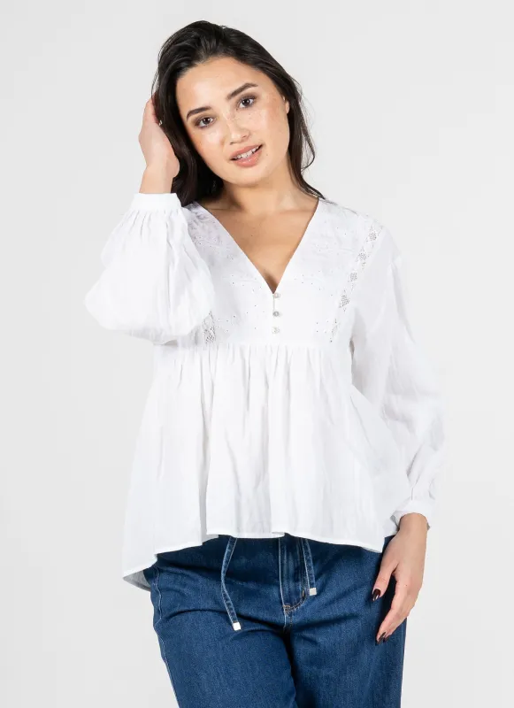 L/S Boho Blouse sold by C’est Moi