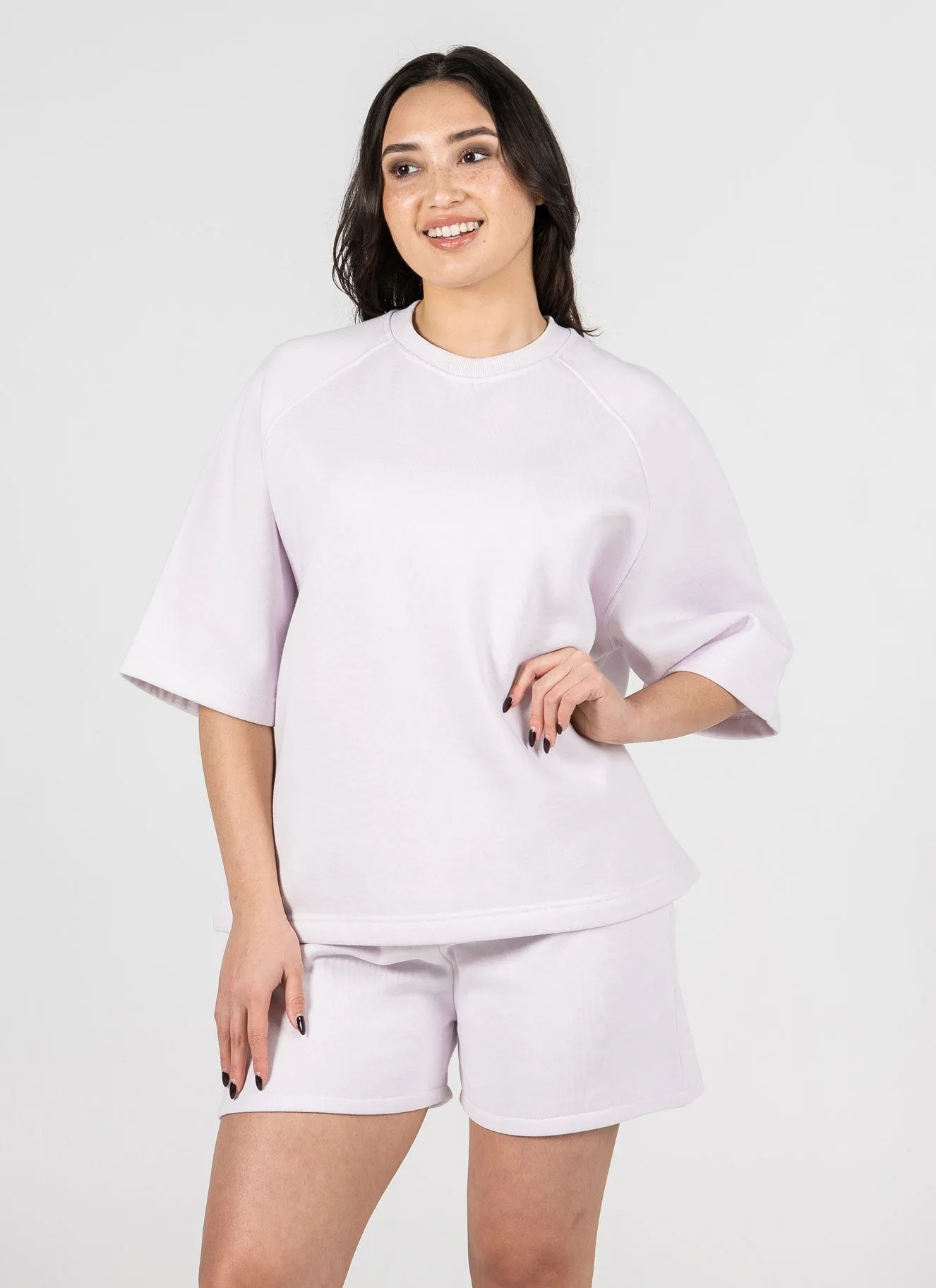 Recycled Poly/Cotton Fleece Mid Short sold by C’est Moi product image thumbnail 4